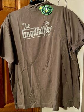Life Is Good Brown Short Sleeve 'The Goodfather' Tee